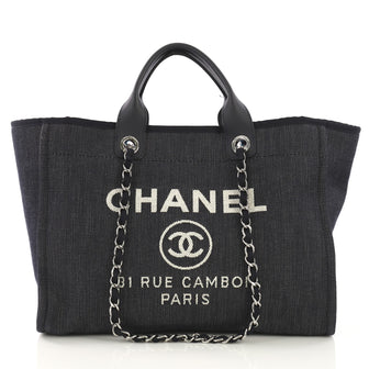 Chanel Model: Deauville Chain Tote Denim Medium Blue 40682/1