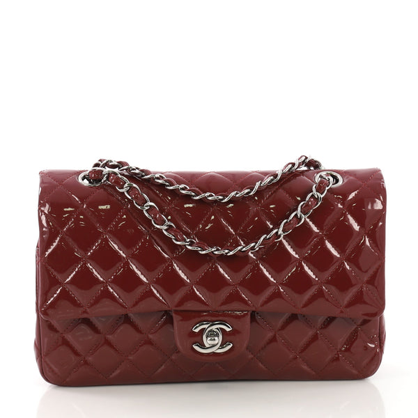 Classic Double Flap Bag Quilted Patent Medium