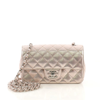 Chanel Model: Classic Single Flap Bag Pixel Effect Quilted Calfskin Mini Pink 40690/15