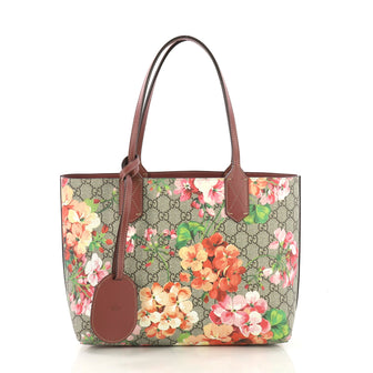 Gucci Reversible Tote Blooms GG Print Leather Small Neutral 40690/1