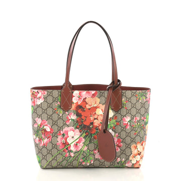Gucci Reversible Tote Blooms GG Print Leather Small Brown 40690/2