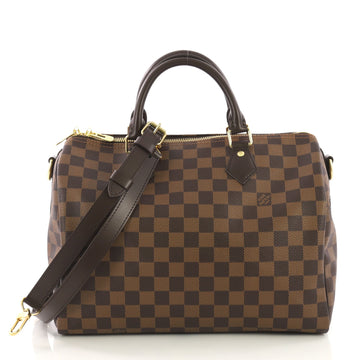 Louis Vuitton Speedy Bandouliere Bag Damier 30 Brown