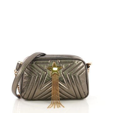 Stella McCartney Stella Star Crossbody Bag Quilted Faux 407111