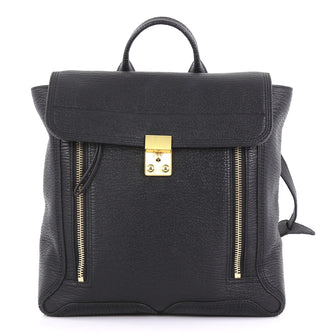 3.1 Phillip Lim Pashli Backpack Leather Black 407261