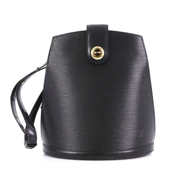 Louis Vuitton Cluny Shoulder Bag Epi Leather Black 407441
