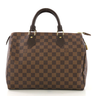 Louis Vuitton Speedy Handbag Damier 30 Brown 407551