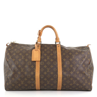 Louis Vuitton Keepall Bag Monogram Canvas 55 Brown 407561