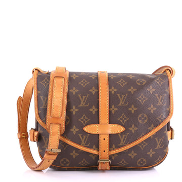 Louis Vuitton Saumur Handbag Monogram Canvas PM
