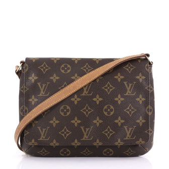 Louis Vuitton Musette Tango Handbag Monogram Canvas