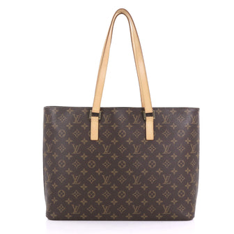 Louis Vuitton Luco Handbag Monogram Canvas Brown 407865