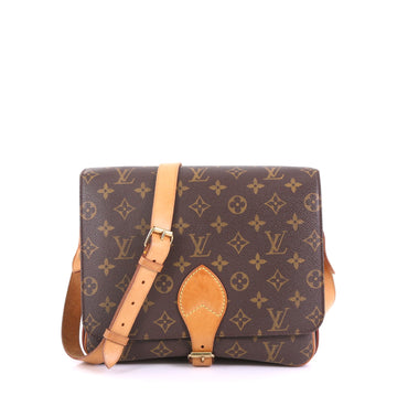 Louis Vuitton Cartouchiere Handbag Monogram Canvas GM Brown 407869