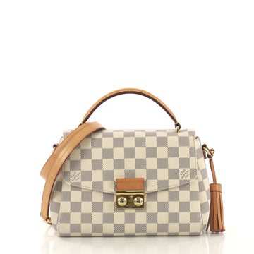 Louis Vuitton Croisette Handbag Damier Neutral 407916