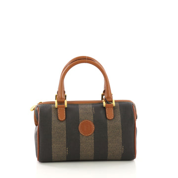 Fendi Model: Vintage Pequin Convertible Boston Bag Coated Canvas Mini Brown 40799/109