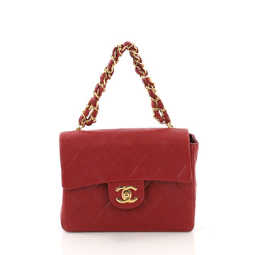 Chanel Vintage Square Chain Handle Flap Bag Quilted 4079910