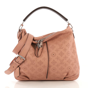 Louis Vuitton Selene Handbag Mahina Leather PM Pink