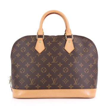 Louis Vuitton Vintage Alma Handbag Monogram Canvas PM Brown 4079939