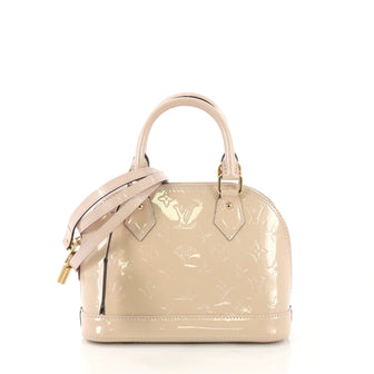 Louis Vuitton Alma Handbag Monogram Vernis BB Pink 407995