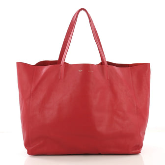 Celine Model: Horizontal Cabas Tote Leather Large Red 40799/71