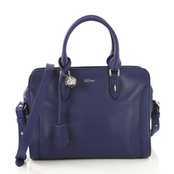 Alexander McQueen Model: Padlock Zip Around Tote Leather Small  Blue 40799/93