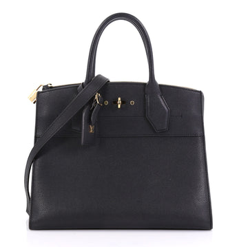 Louis Vuitton City Steamer Handbag Leather MM