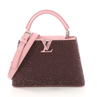 Louis Vuitton Capucines Handbag Sequins BB Pink