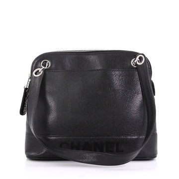 Chanel Model: Vintage Logo Chain Tote Caviar Medium Black 40808/23