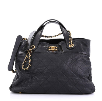 Chanel Model: In The Mix Shopping Bag Quilted Calfskin Large Black 40808/25