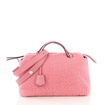 Fendi Model: By The Way Satchel Shearling Small Pink 40808/29