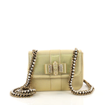 Christian Louboutin Model: Sweet Charity Backpack Laser Cut Leather Mini Gold 40808/48