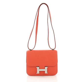Hermes Constance Handbag Epsom 18 Orange 408101