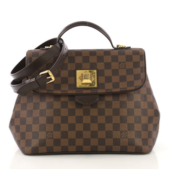 Louis Vuitton Bergamo Handbag Damier MM Brown 408176