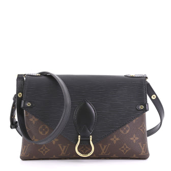 Louis Vuitton Saint Michel Handbag Monogram Canvas and Epi Leather