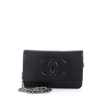 Chanel Timeless Wallet on Chain Caviar Black 408391