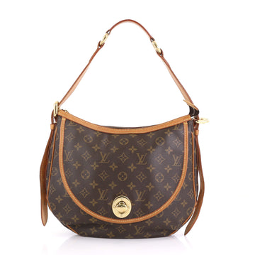 Louis Vuitton Tulum Handbag Monogram Canvas GM Brown 408432