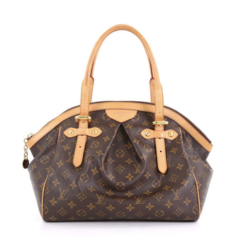 Louis Vuitton Tivoli Handbag Monogram Canvas GM Brown 408721