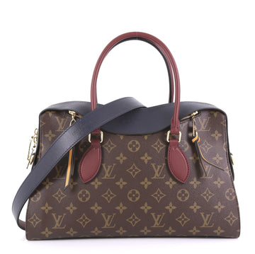 Louis Vuitton Tuileries Handbag Monogram Canvas with Leather