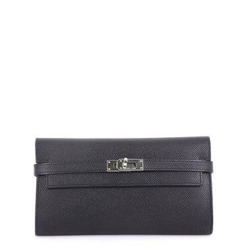 Hermes Kelly Wallet Epsom Long Black 408831