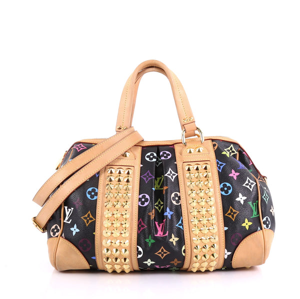 Louis Vuitton Black Multicolor Monogram Courtney GM Bag