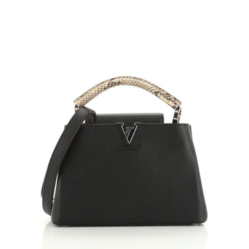 Louis Vuitton Capucines Handbag Leather with Python BB