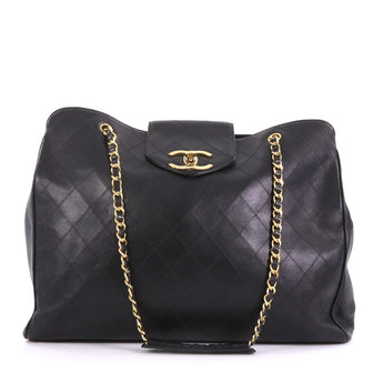 Chanel Vintage Supermodel Weekender Bag Quilted Leather 409016