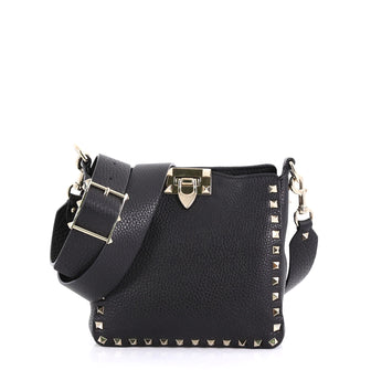 Valentino Rockstud Flip Lock Messenger Bag Leather Mini 4092402