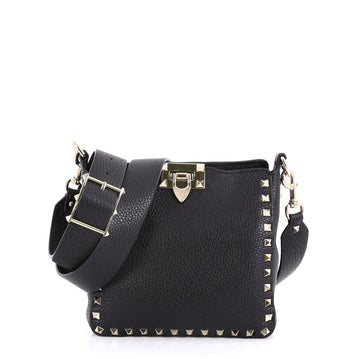 Valentino Rockstud Flip Lock Messenger Bag Leather Mini 4092402
