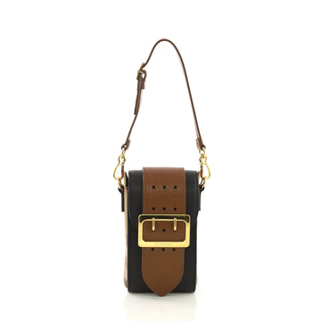 Burberry Buckle Belt Bag House Check and Leather Vertical 409281