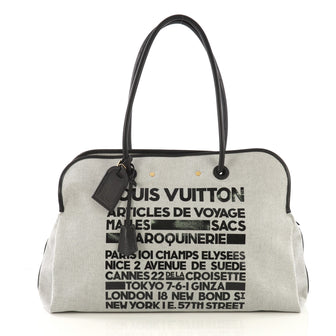 Louis Vuitton Articles de Voyage Malles Handbag Canvas Gray 409363