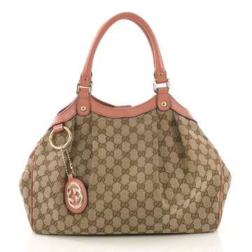 Gucci Sukey Tote GG Canvas Medium Brown 409364