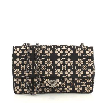 Vintage CC Chain Flap Bag Printed Canvas Medium