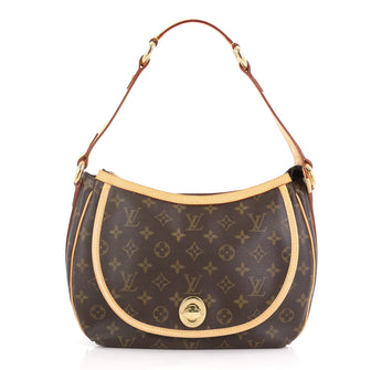 Louis Vuitton Tulum Handbag Monogram Canvas PM Brown 409561