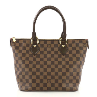Louis Vuitton Saleya Handbag Damier PM Brown 409562