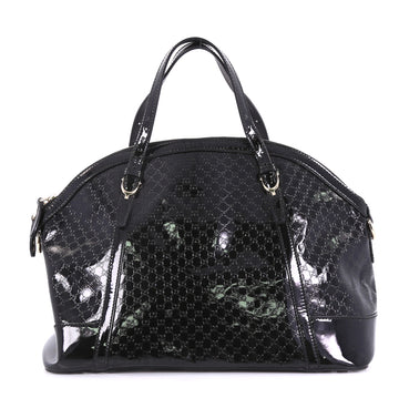Gucci Nice Top Handle Bag Microguccissima Patent Medium 409571