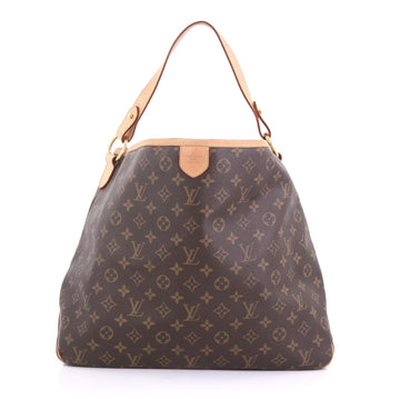 Louis Vuitton Delightful Handbag Monogram Canvas MM Brown 409573